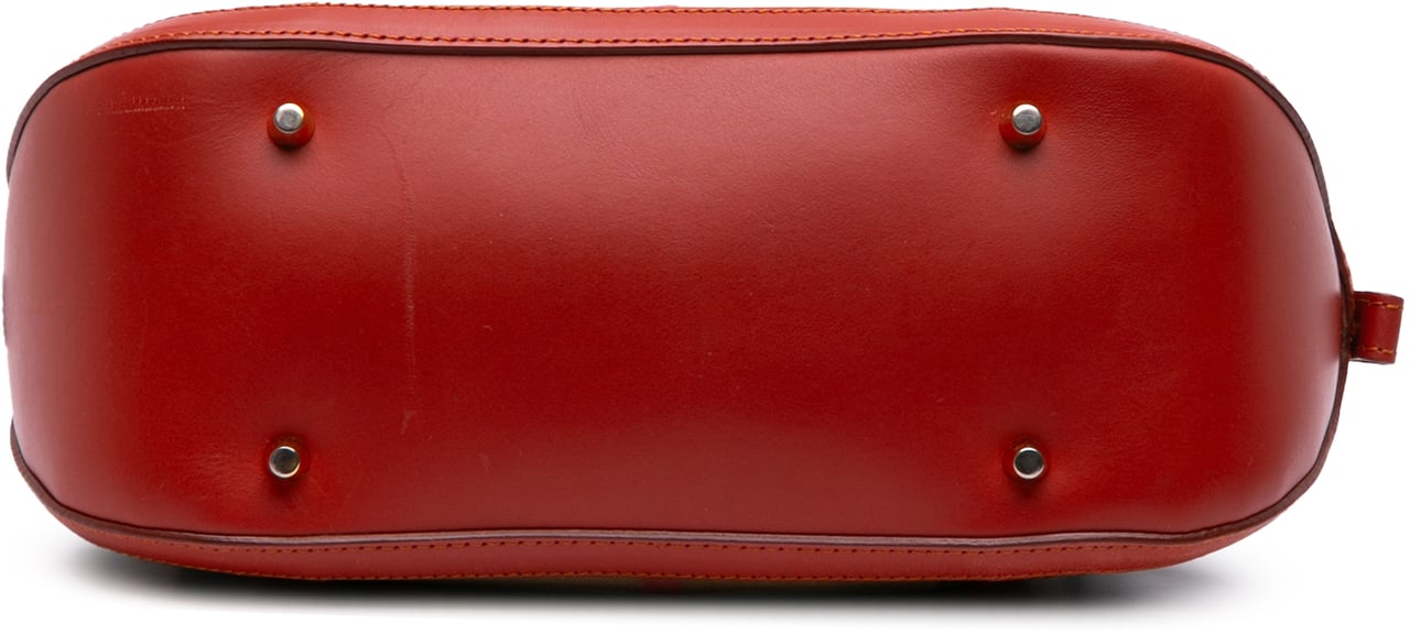 Burberry Small Leather Trimmed House Check Canvas Bridle Orchard Satchel Bruin