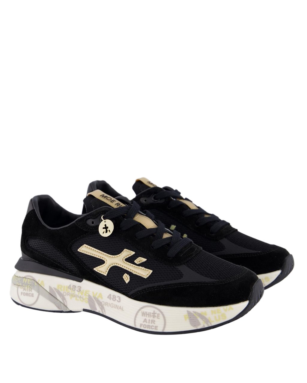 Premiata Dames Moerund Sneaker Zwart