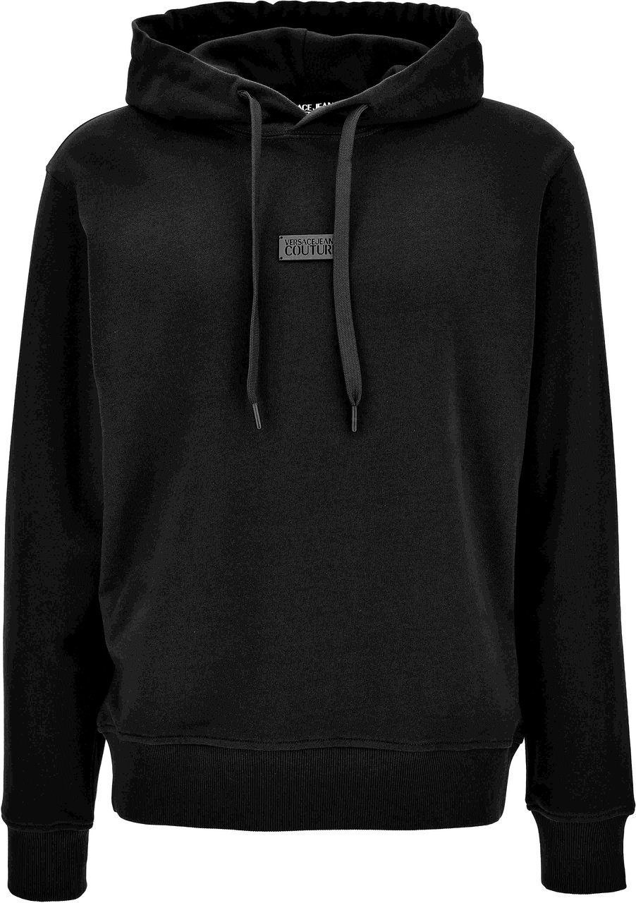 Versace Jeans Couture Felpe Serigrafiche Sweatshirt Zwart