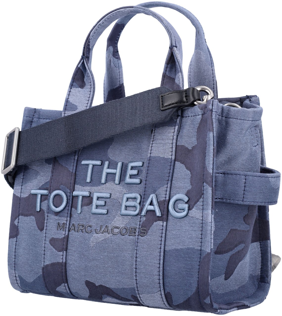 Marc Jacobs The Small Tote Camouflage Blue Multi Camou Blauw