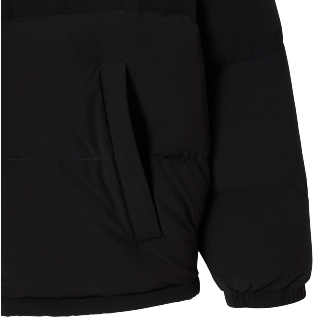 Lacoste doudoune a capuche deperlante Zwart
