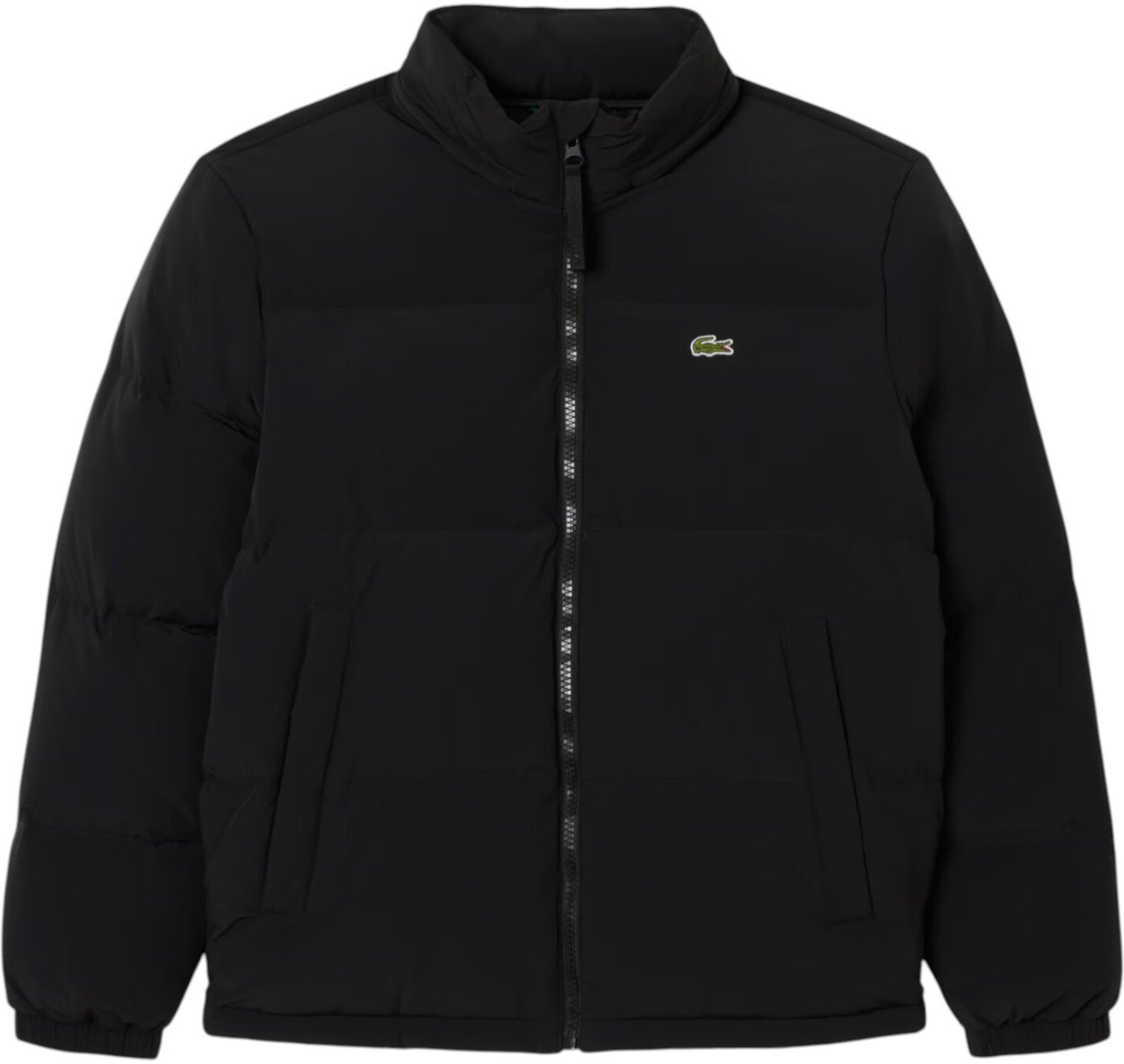 Lacoste doudoune a capuche deperlante Zwart