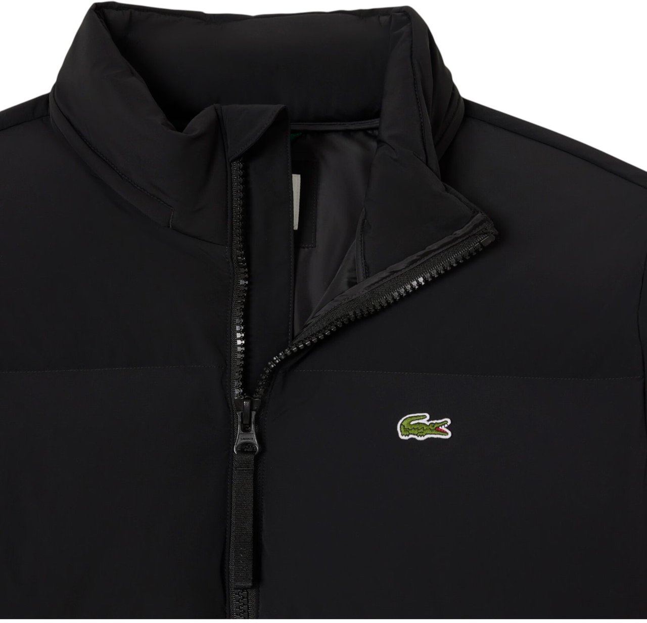 Lacoste doudoune a capuche deperlante Zwart