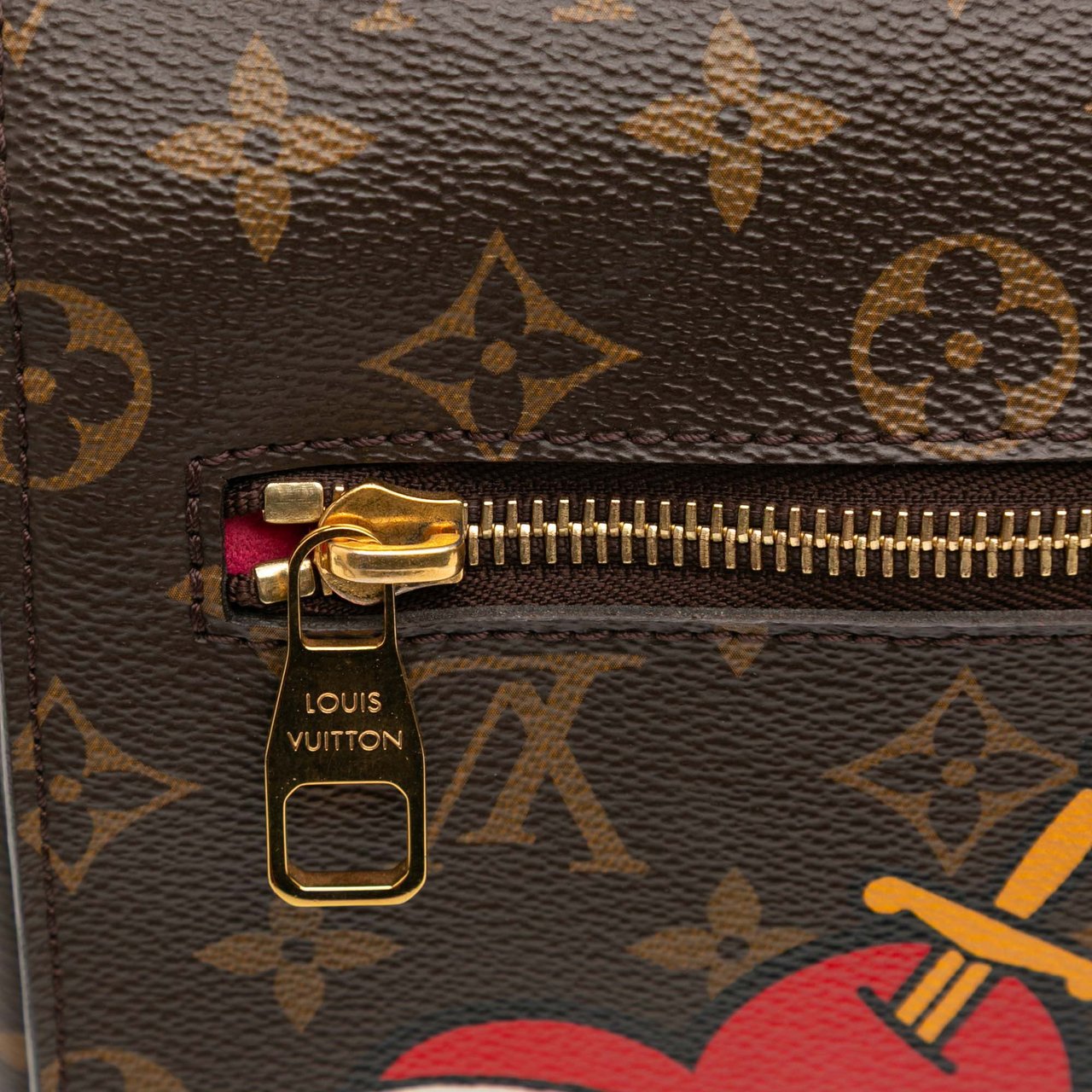 Louis Vuitton Monogram Patches Pochette Metis Bruin