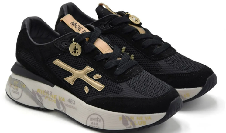 Premiata Dames Moerund Sneaker Zwart