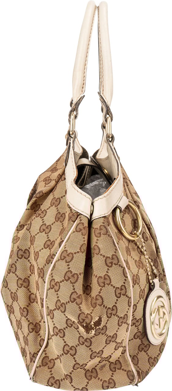Gucci Gucci GG Monogram Sukey Handbag Bruin
