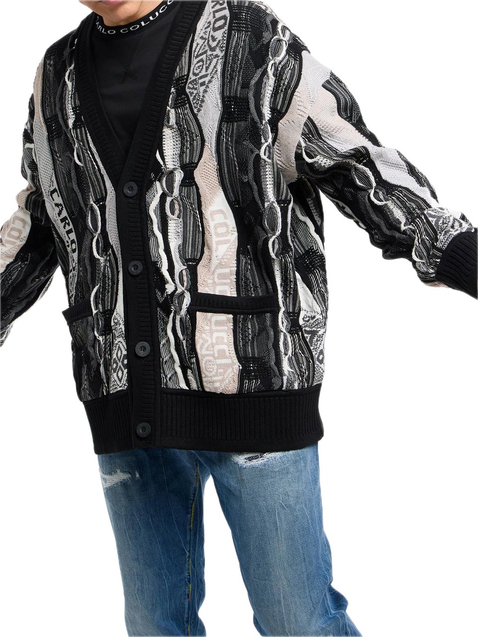 Carlo Colucci Vest C11718 201 Zwart