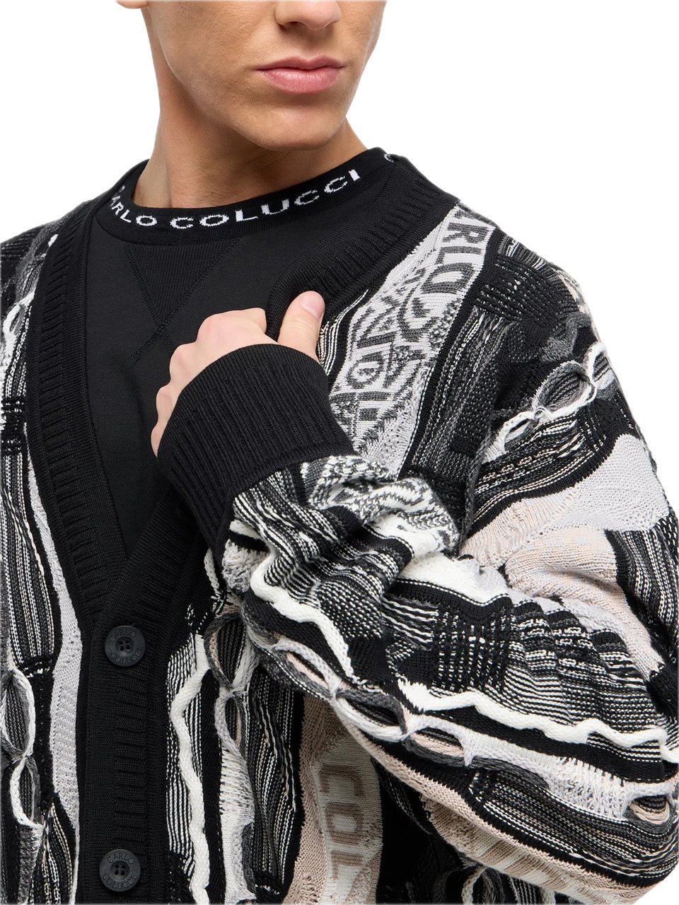 Carlo Colucci Vest C11718 201 Zwart