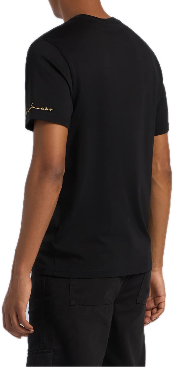 Moose Knuckles Augustine Tee Black/Gold Zwart