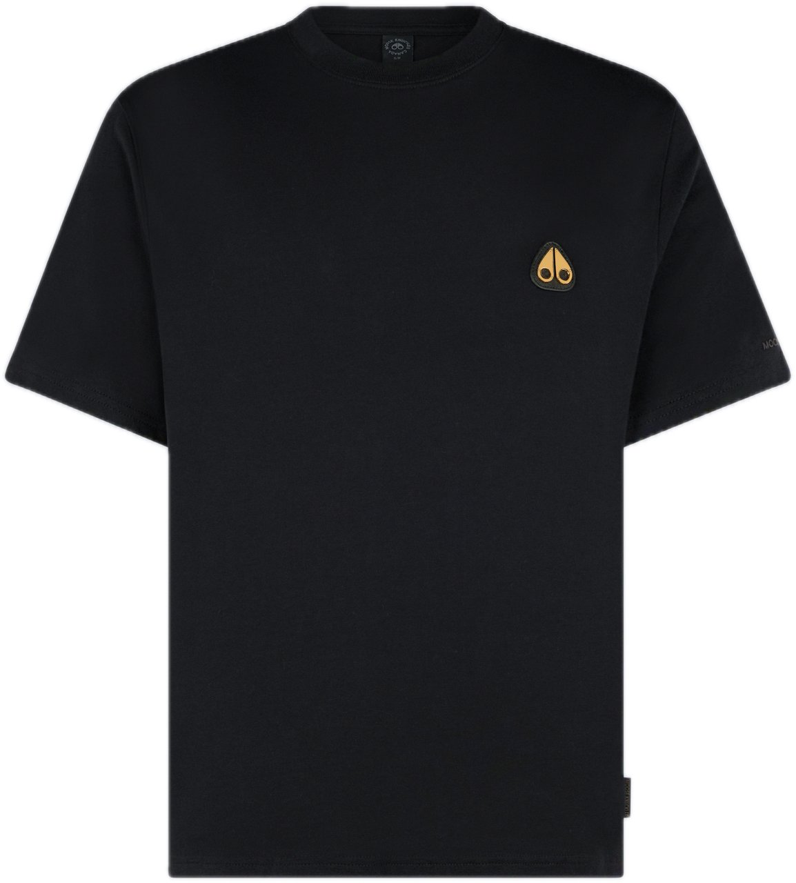 Moose Knuckles Crescent Tee Black/Gold Zwart