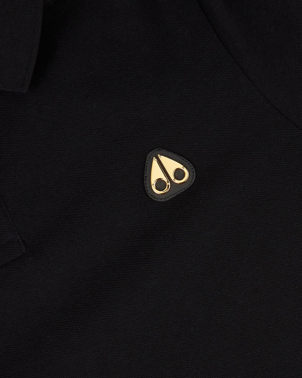 Moose Knuckles Everett Polo Black/Gold Zwart