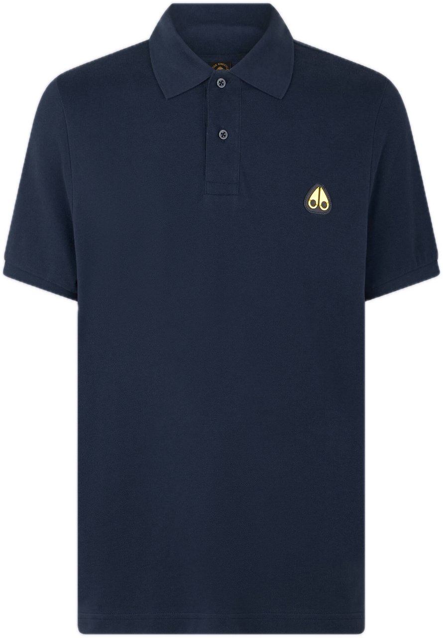 Moose Knuckles Everett Polo Navy/Gold Blauw