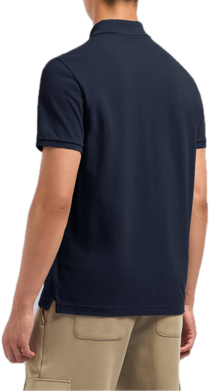 Moose Knuckles Everett Polo Navy/Gold Blauw