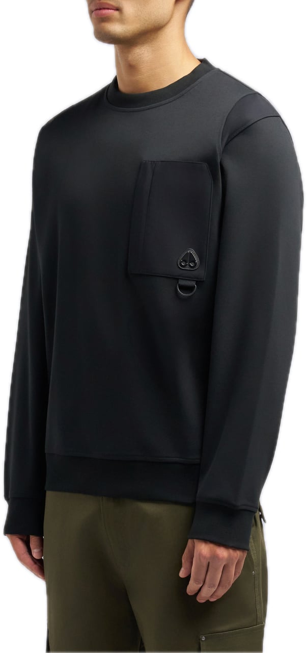 Moose Knuckles Dalon Crewneck Black Zwart