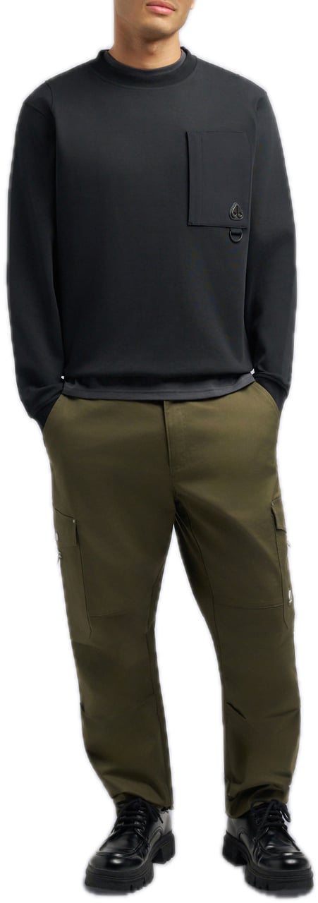 Moose Knuckles Dalon Crewneck Black Zwart