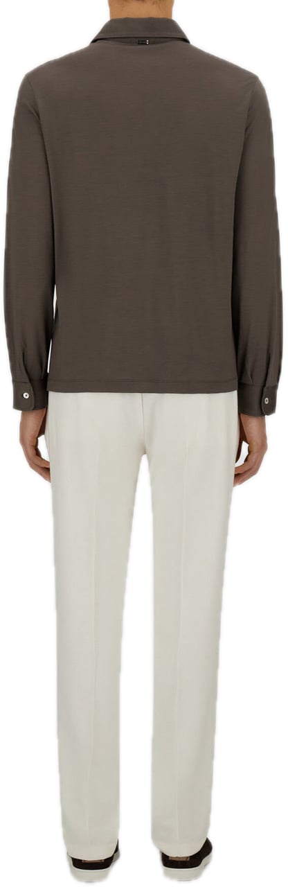 Herno Bruine polo Bruin