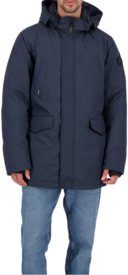 Airforce M0486 slimfit herringbone Dark Navy Blauw