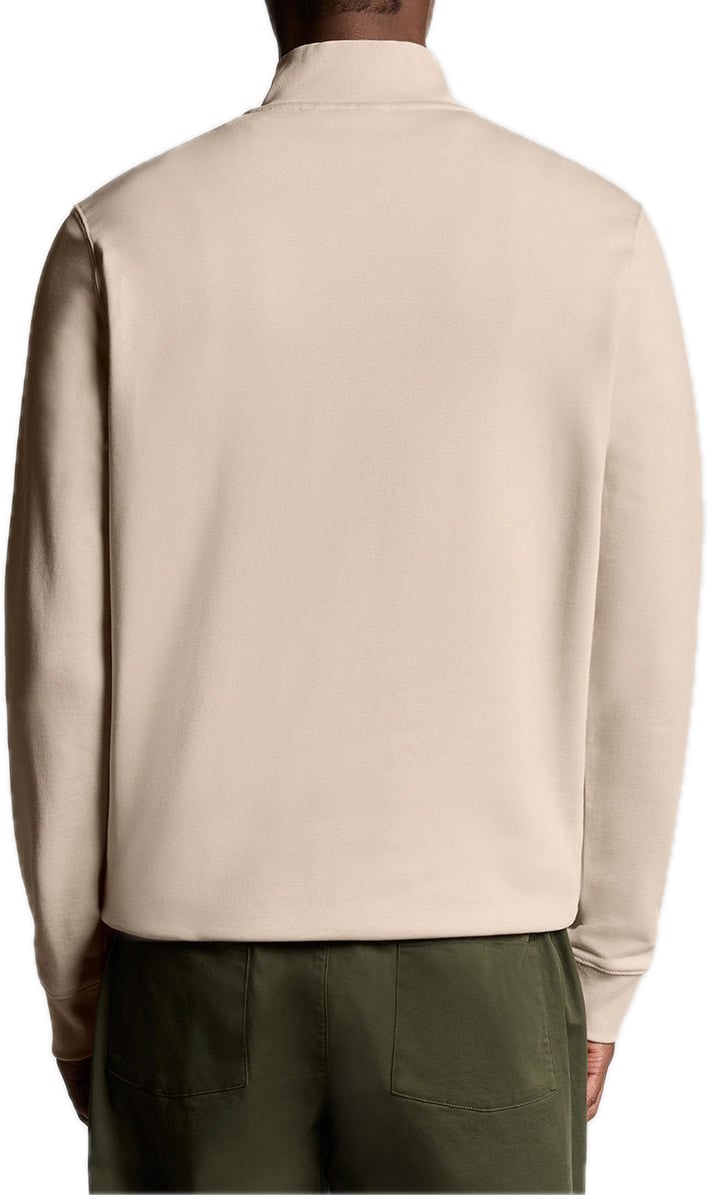 Lyle & Scott Superfine quarter zip sweater Beige