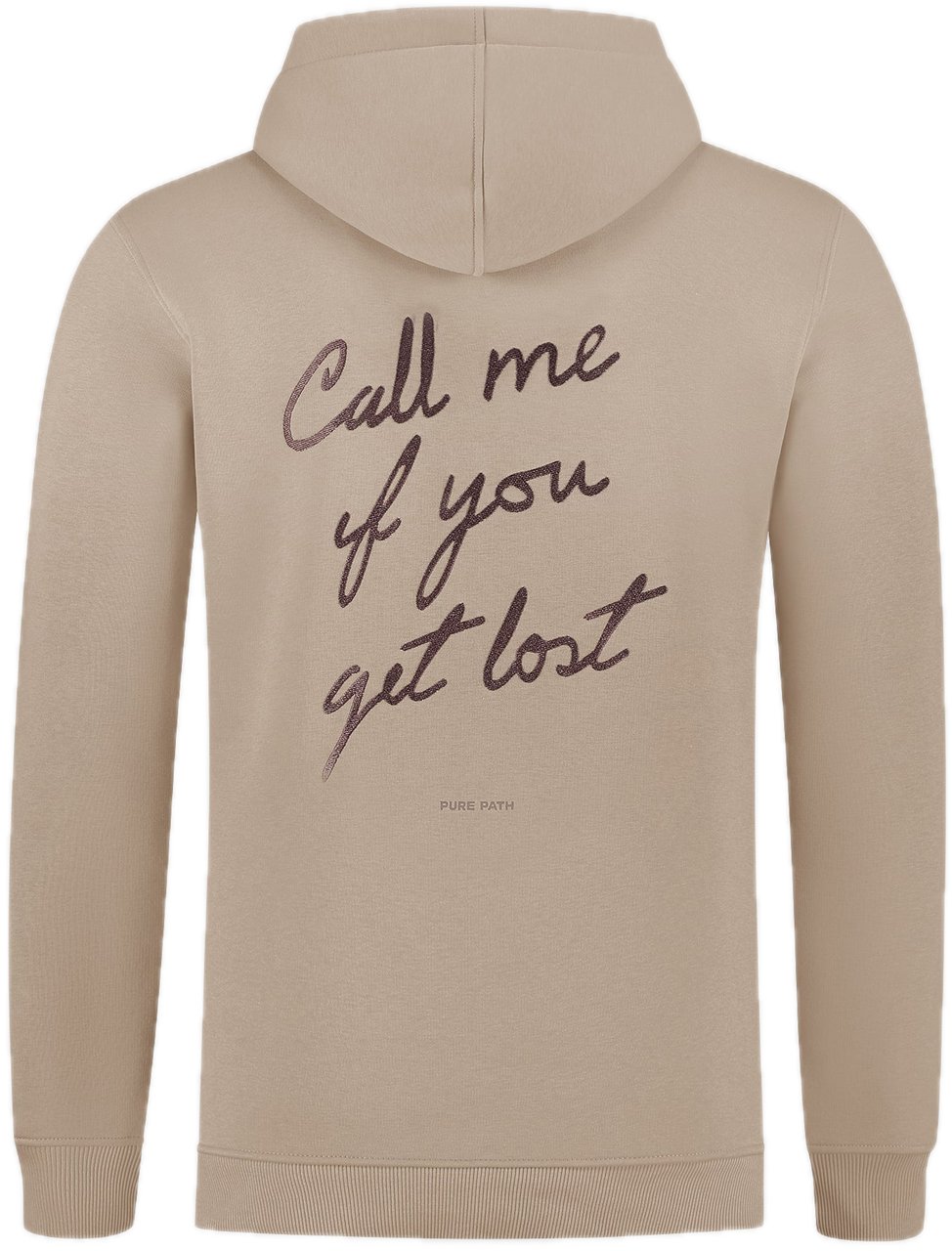Pure Path Call Me If You Get Lost Hoodie taup Taupe