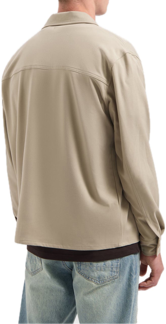 Pure Path Twill Overshirt Camel beige zand Beige