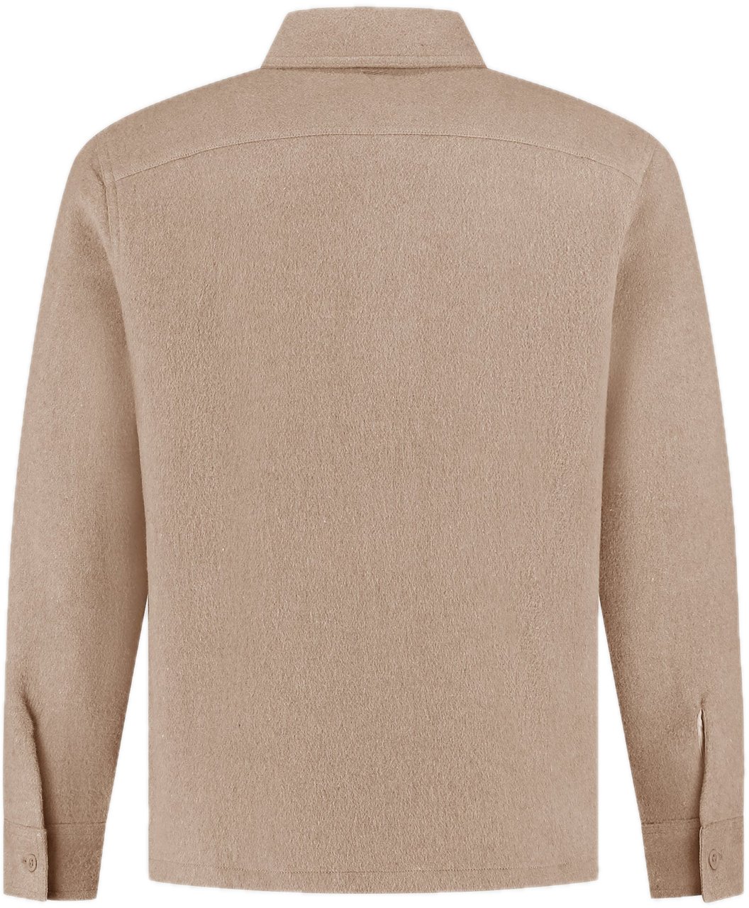 Pure Path Flannel Overshirt Taupe Taupe