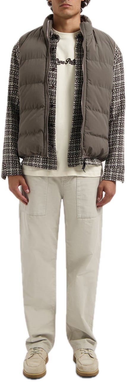 Pure Path Padded Bodywarmer Taupe Bruin