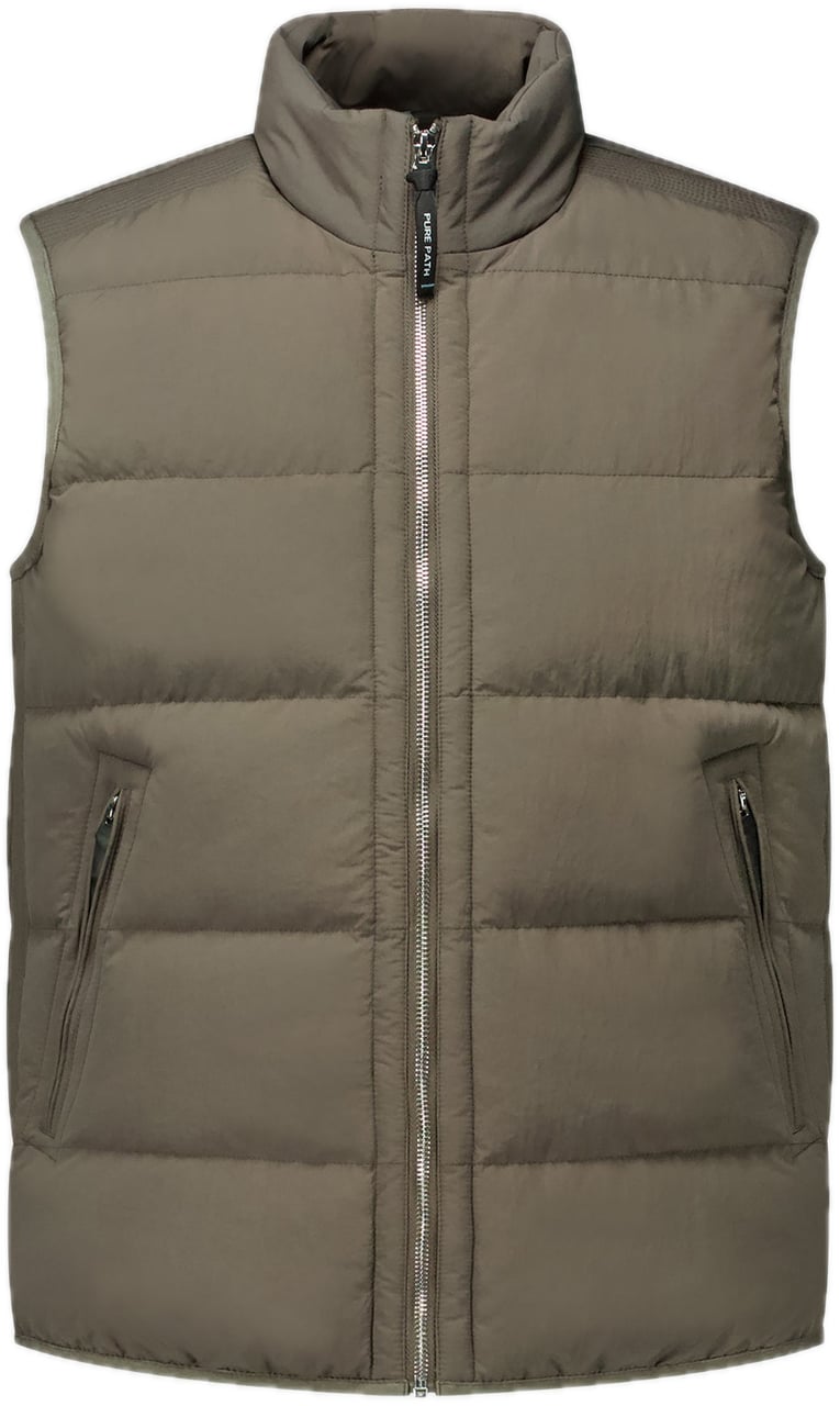 Pure Path Padded Bodywarmer Taupe Bruin