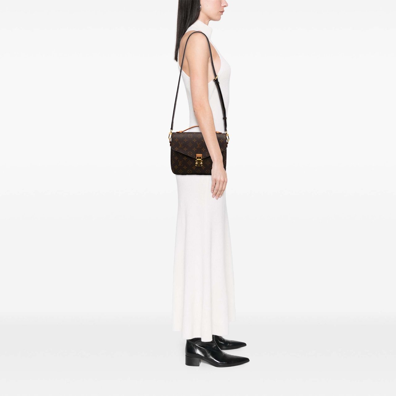 Louis Vuitton Monogram Pochette Metis Bruin