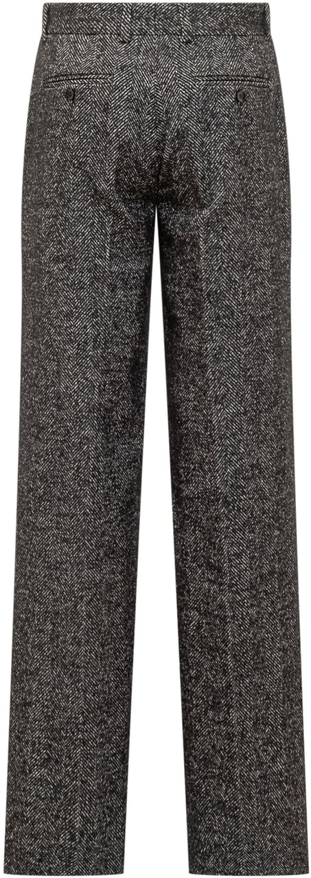 Dolce & Gabbana Dolce & Gabbana Pantaloni in Lana Zwart