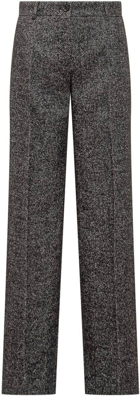 Dolce & Gabbana Dolce & Gabbana Pantaloni in Lana Zwart
