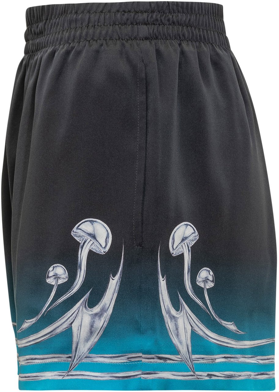 Casablanca Casablanca Shorts in Seta con Stampa Divers