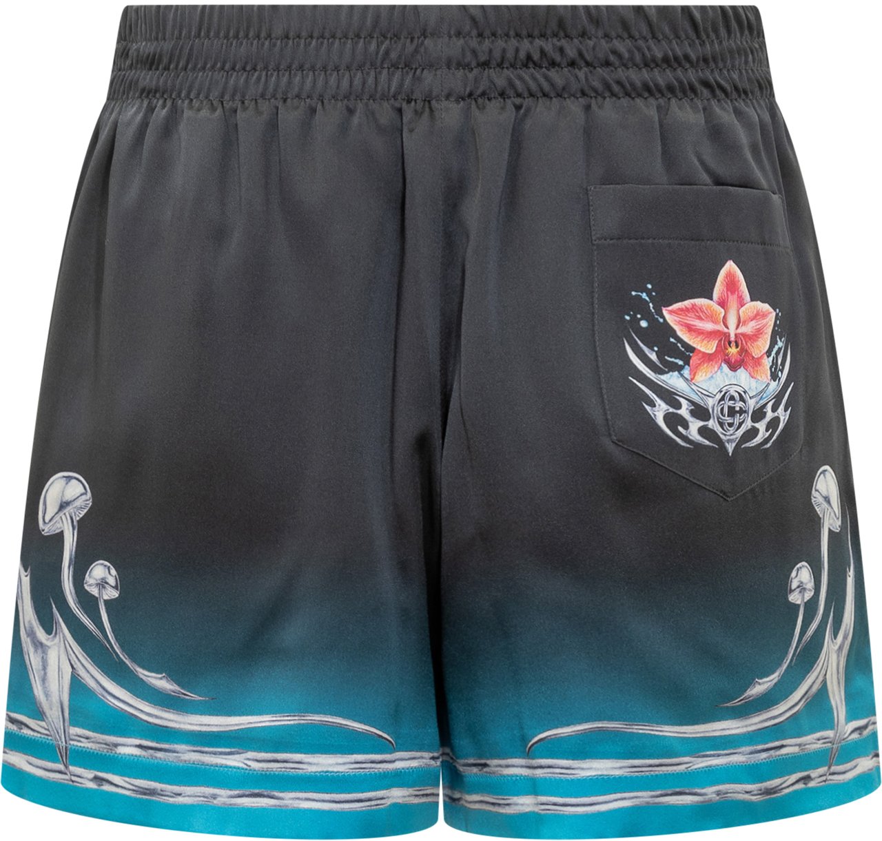 Casablanca Casablanca Shorts in Seta con Stampa Divers