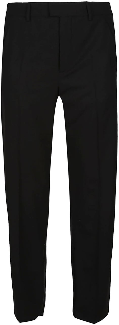 OFF-WHITE Embroidered Slim Zip Pant Black Zwart