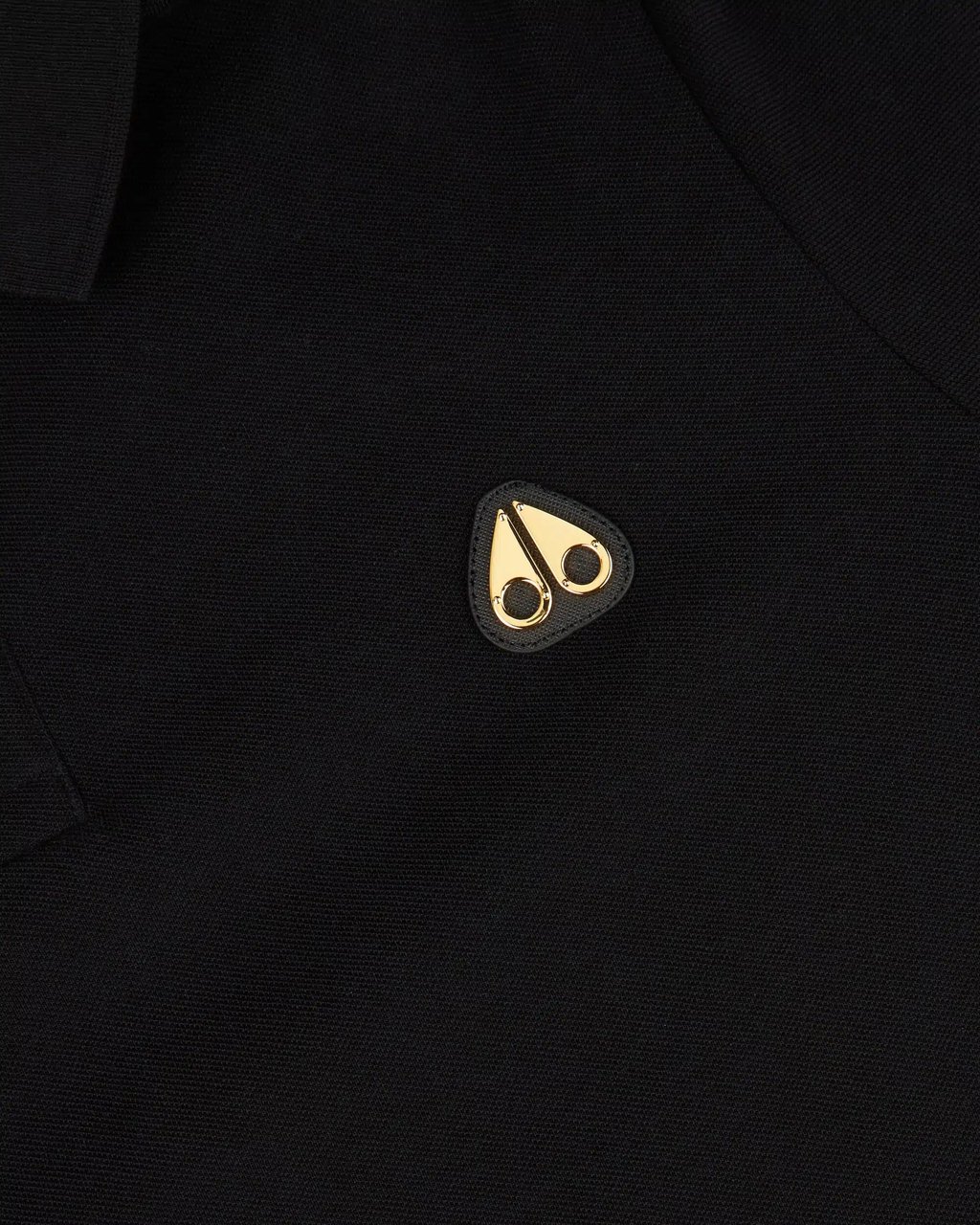Moose Knuckles Everett Gold Polo Black Zwart