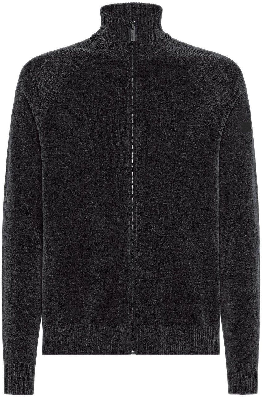 RRD Velvet Full Zip Knit Lead Grijs
