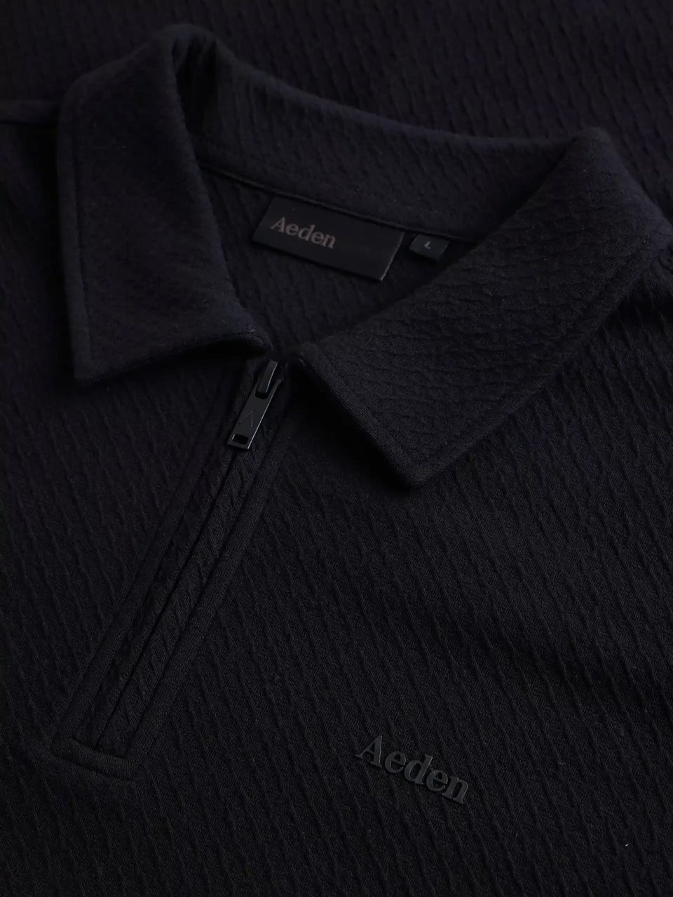 Aeden Cody Polo Deep Black Zwart