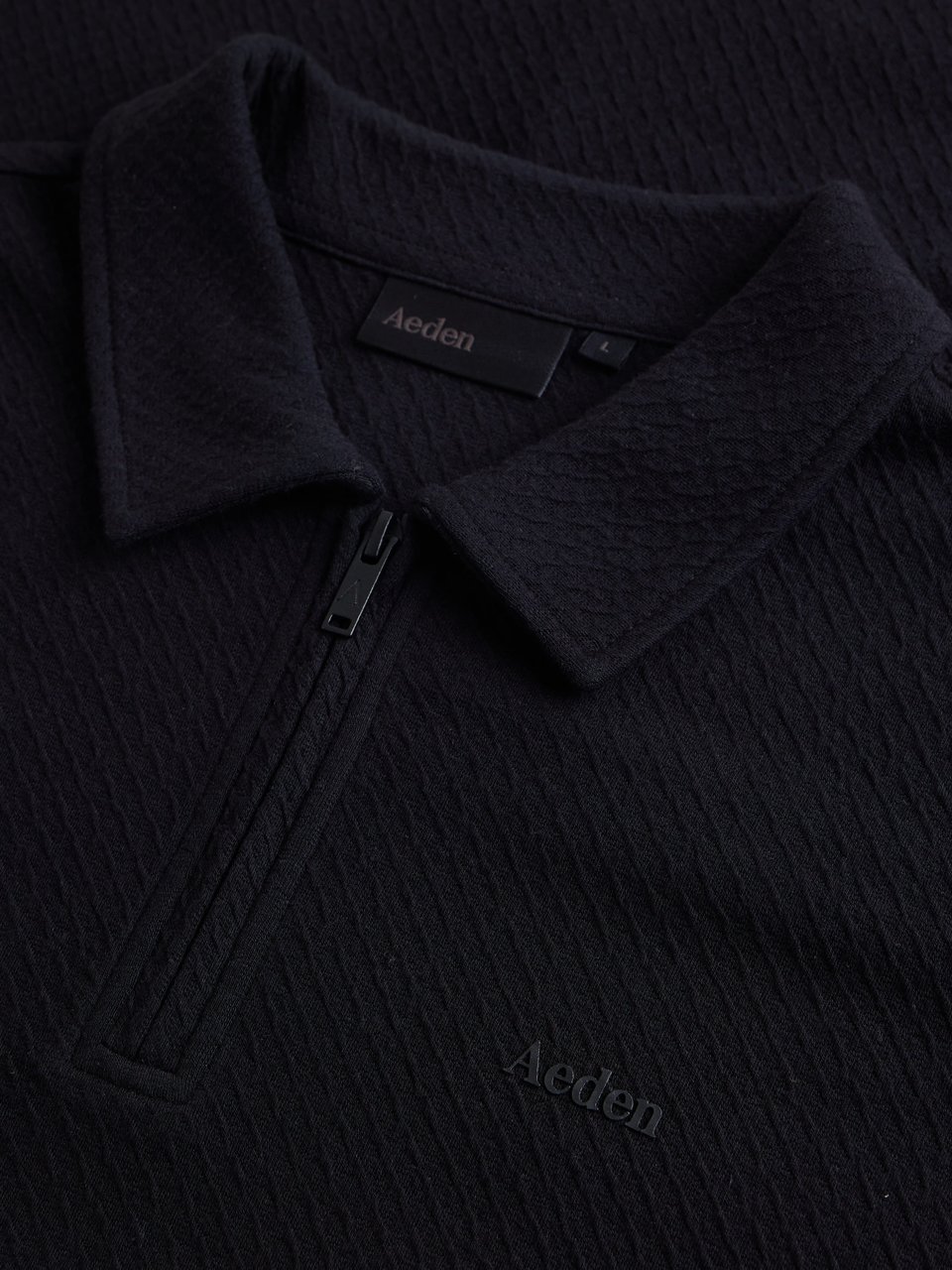 Aeden Cody Polo Deep Black Zwart