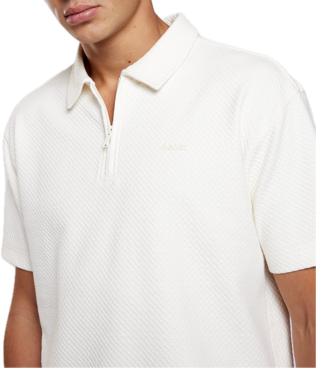 Aeden Cody Polo Off-White Wit