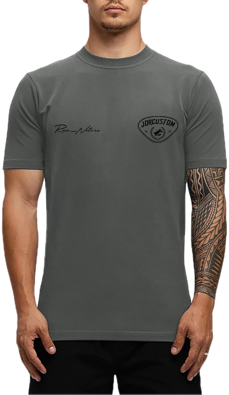 JORCUSTOM RaceAgainst Sf T-Shirt Antracite Grijs