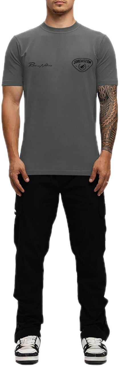 JORCUSTOM RaceAgainst Sf T-Shirt Antracite Grijs