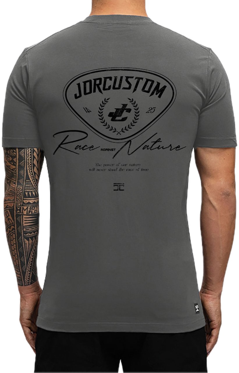 JORCUSTOM RaceAgainst Sf T-Shirt Antracite Grijs