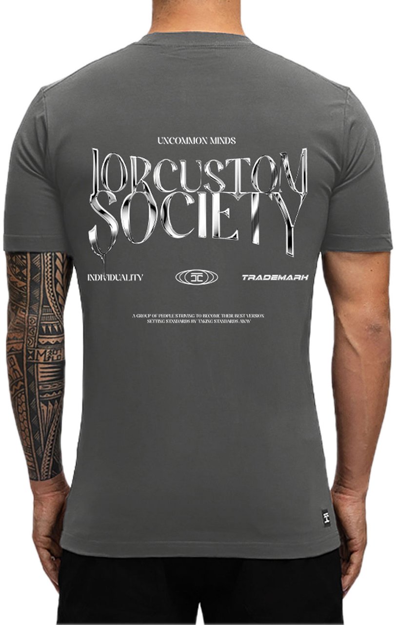 JORCUSTOM UncommonMinds Sf T-Shirt Antracite Grijs