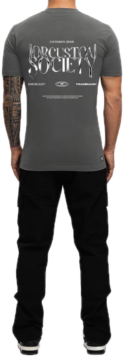 JORCUSTOM UncommonMinds Sf T-Shirt Antracite Grijs