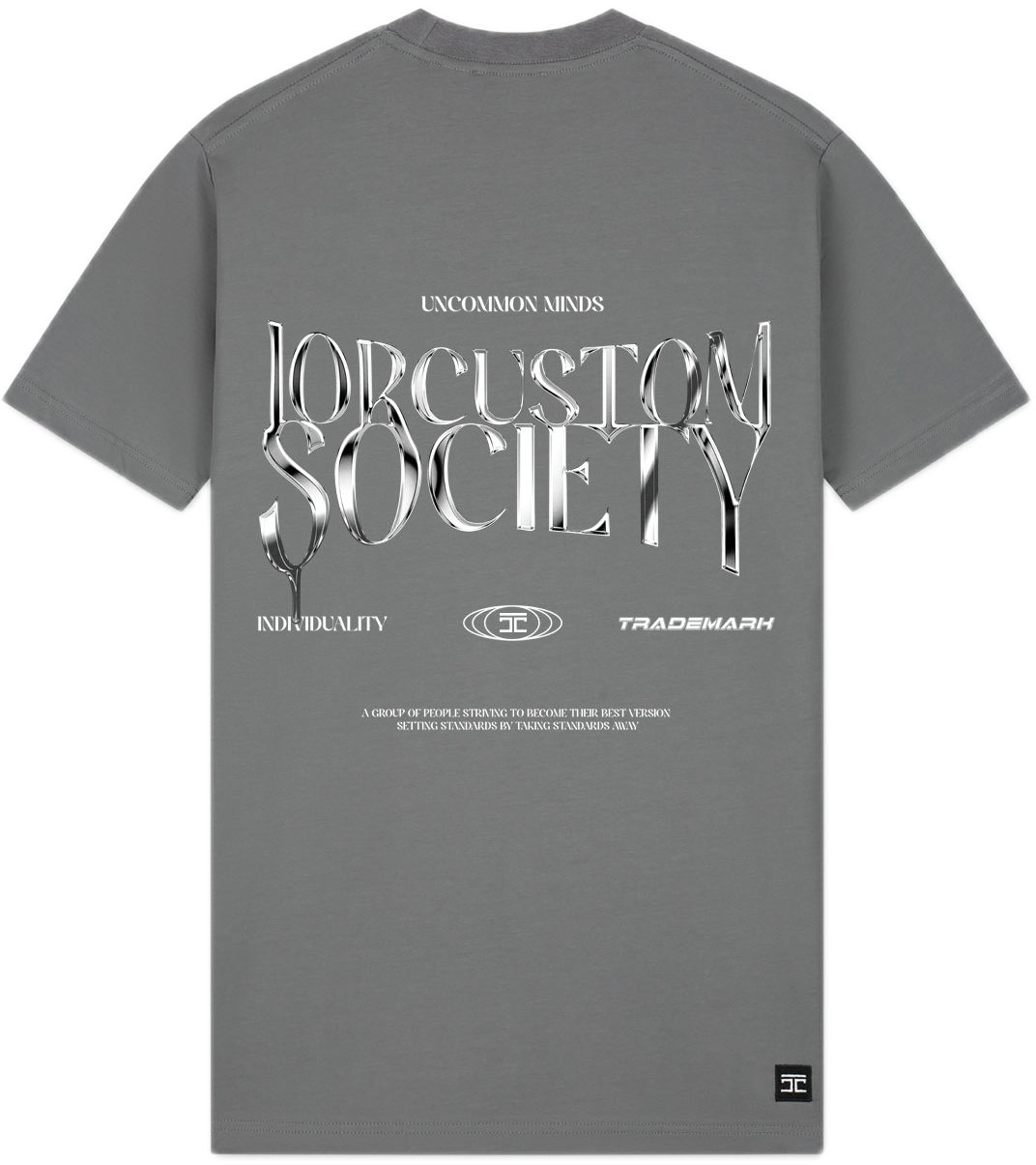 JORCUSTOM UncommonMinds Sf T-Shirt Antracite Grijs