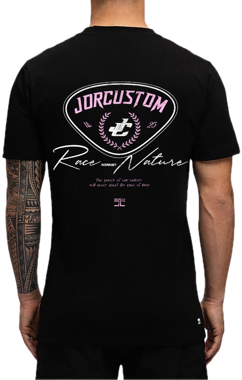 JORCUSTOM RaceAgainstNature Sf T-Shirt Black Zwart