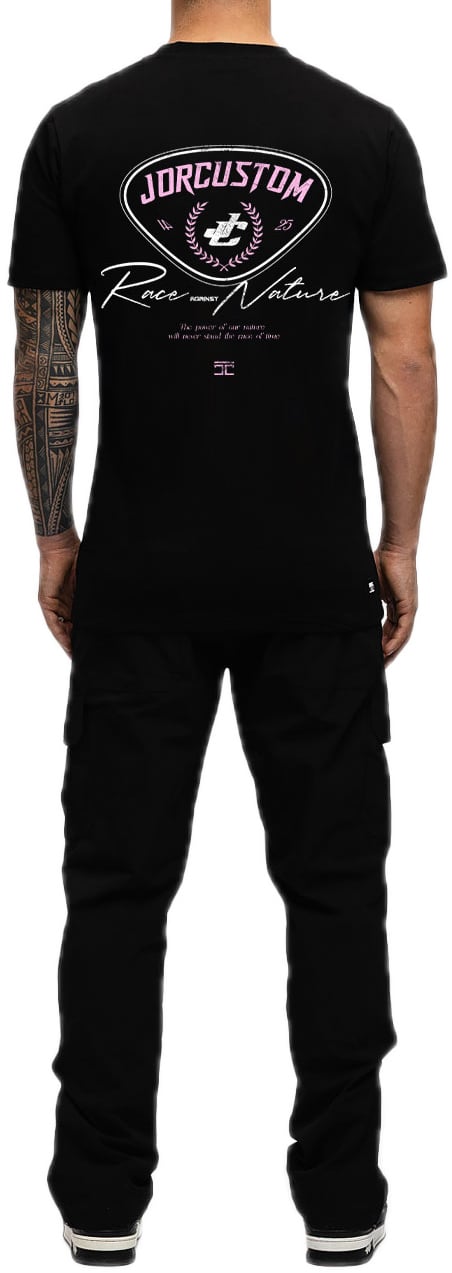 JORCUSTOM RaceAgainstNature Sf T-Shirt Black Zwart