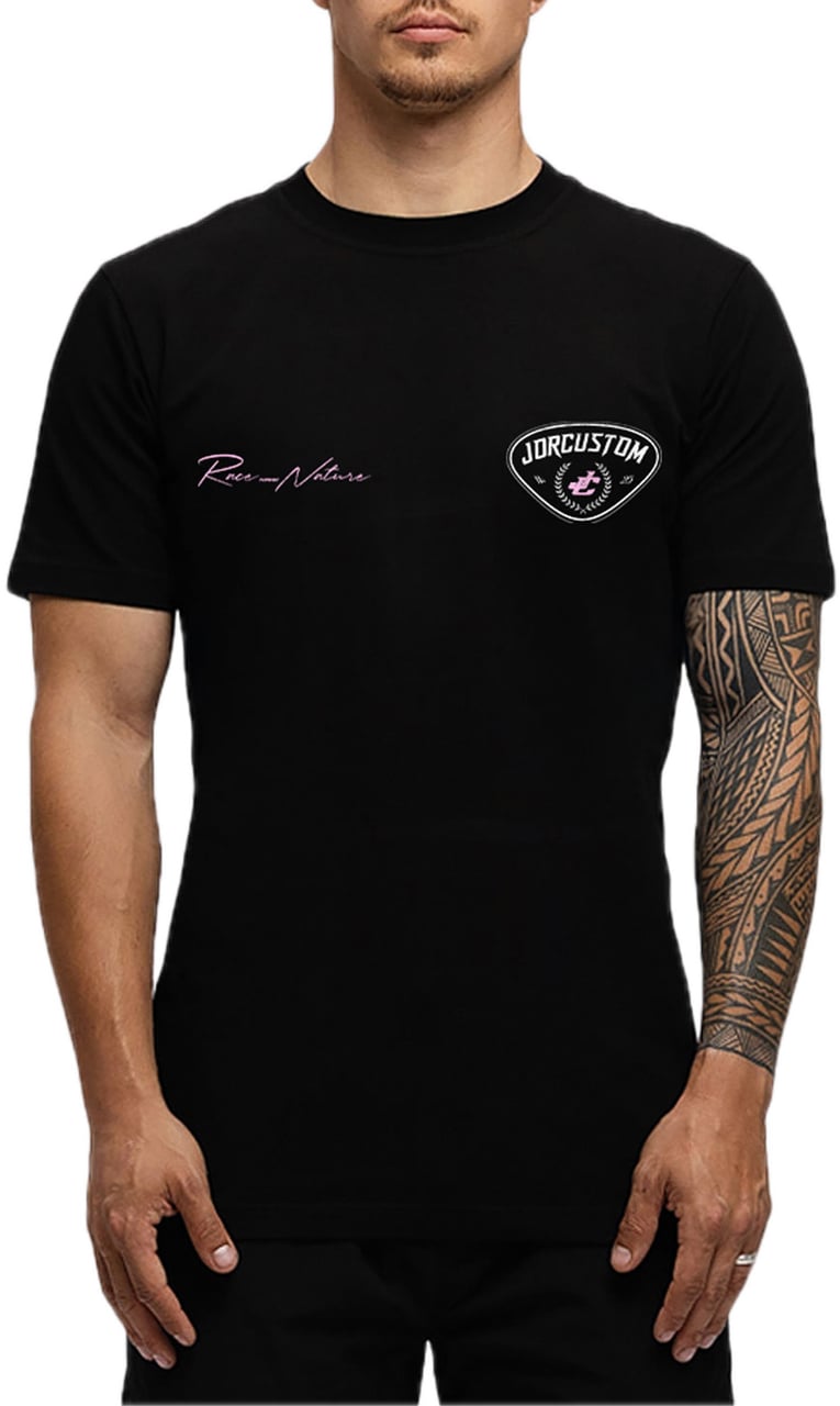 JORCUSTOM RaceAgainstNature Sf T-Shirt Black Zwart