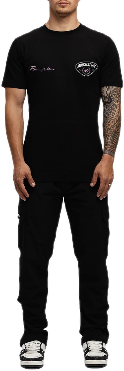 JORCUSTOM RaceAgainstNature Sf T-Shirt Black Zwart