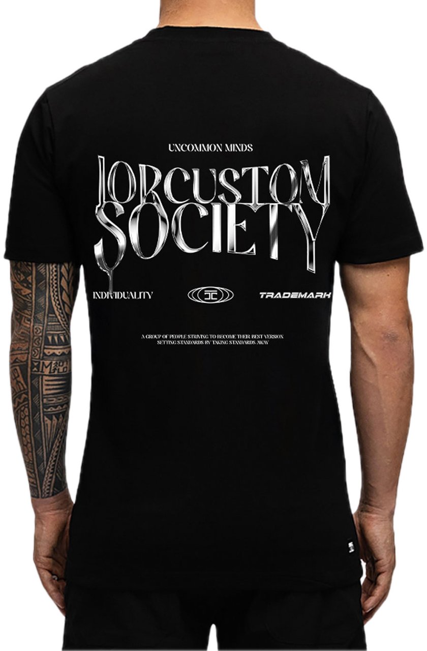JORCUSTOM UncommonMinds Sf T-Shirt Black Zwart