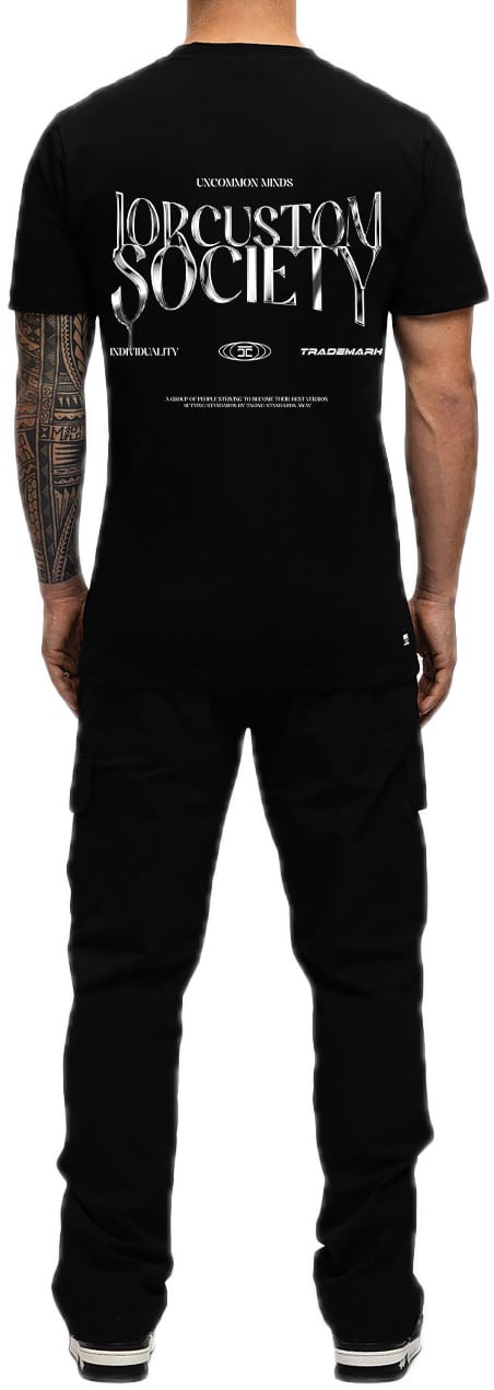 JORCUSTOM UncommonMinds Sf T-Shirt Black Zwart